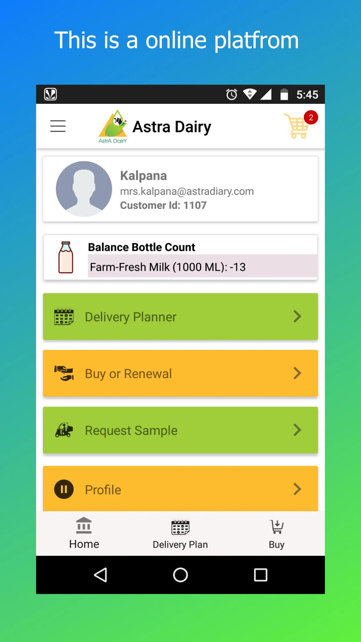 Astra Dairy (Milk) | Indus Appstore | Screenshot