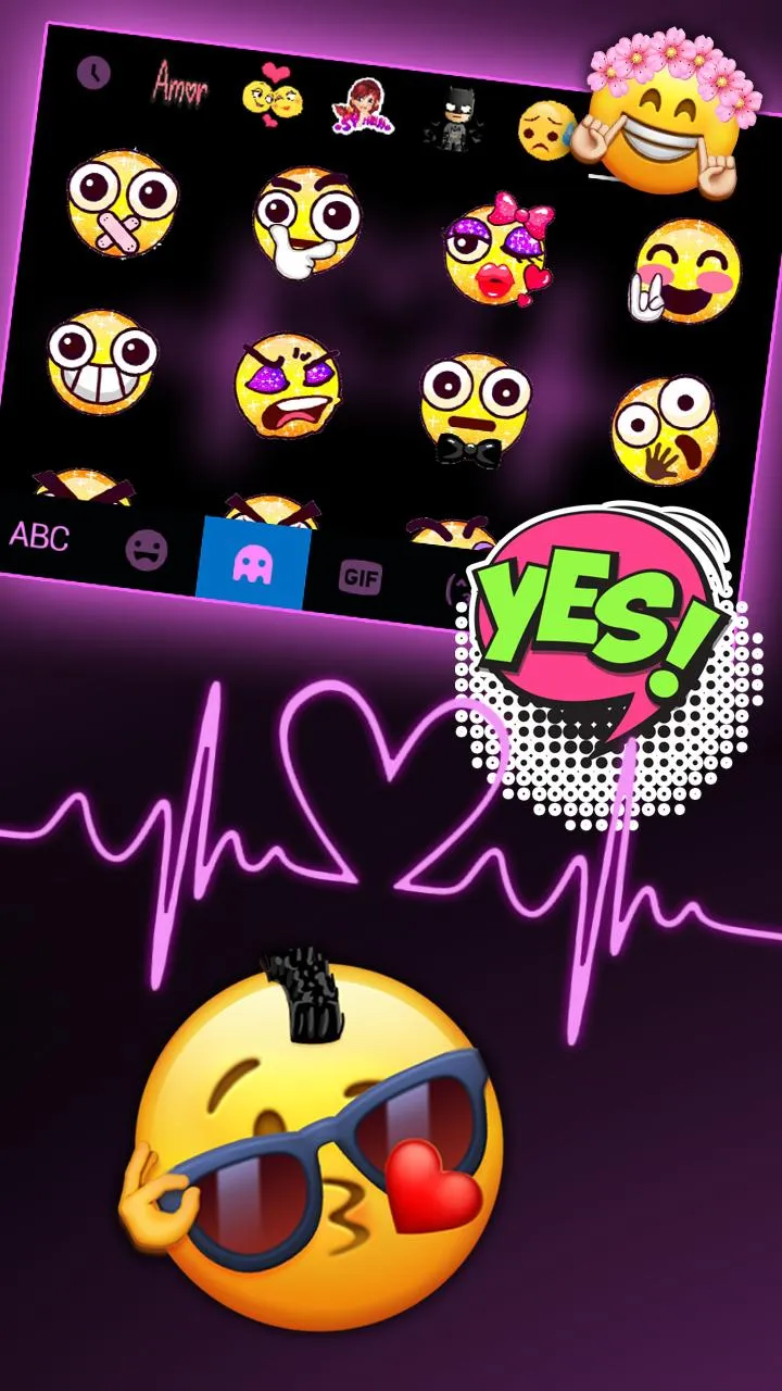 Pink RGB Heart Theme | Indus Appstore | Screenshot