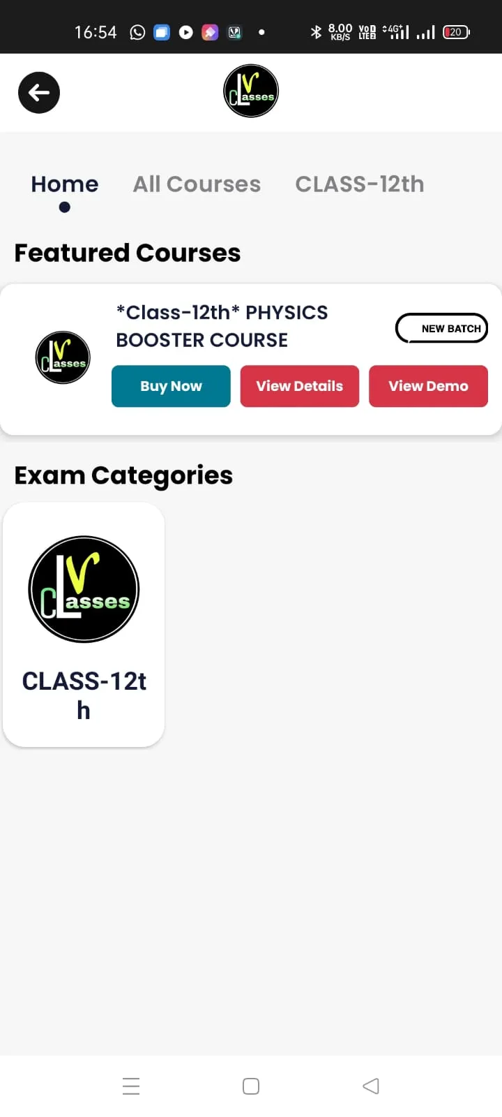 LV Classes | Indus Appstore | Screenshot