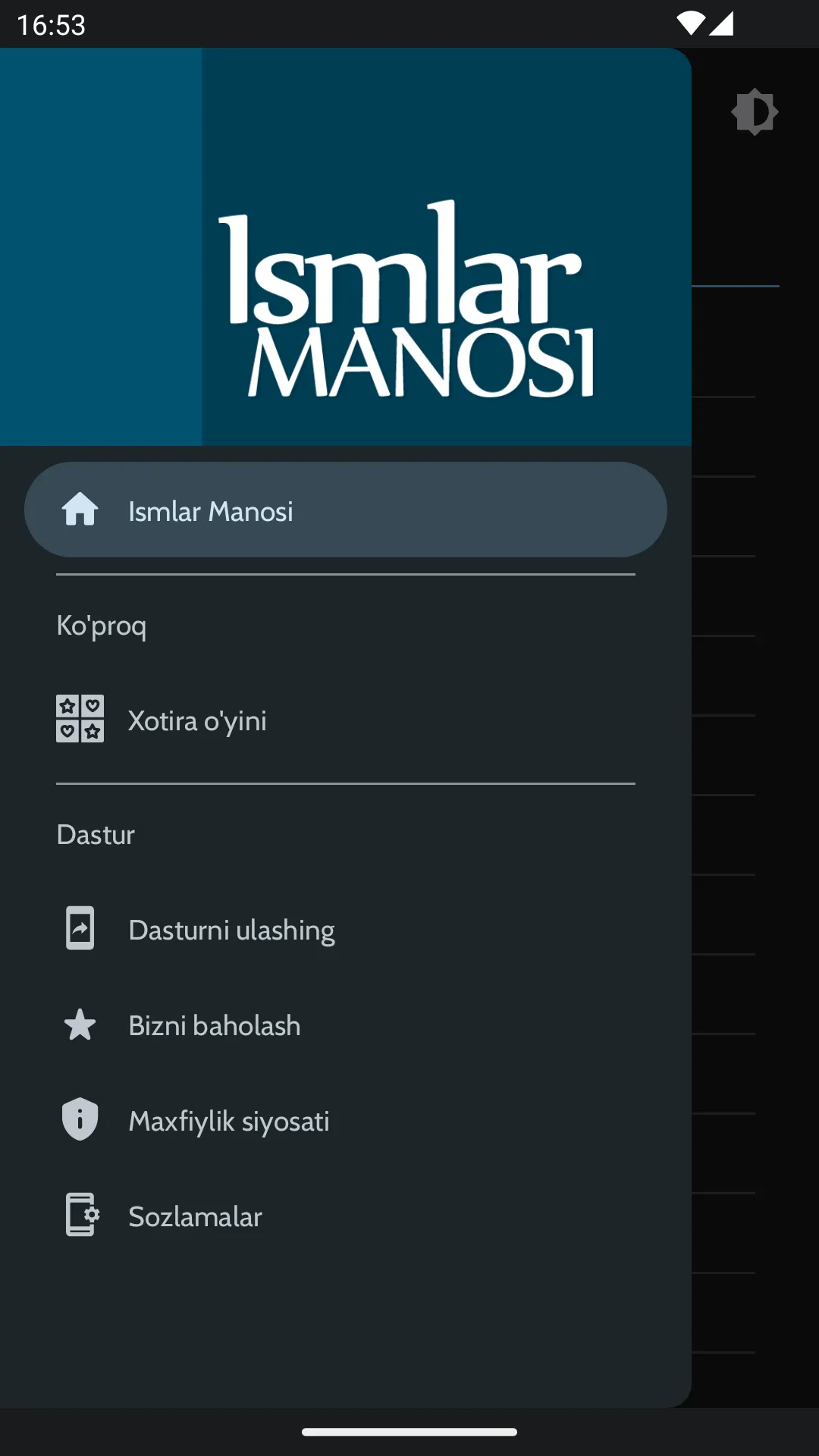 Ismlar manosi - O‘zbek | Indus Appstore | Screenshot