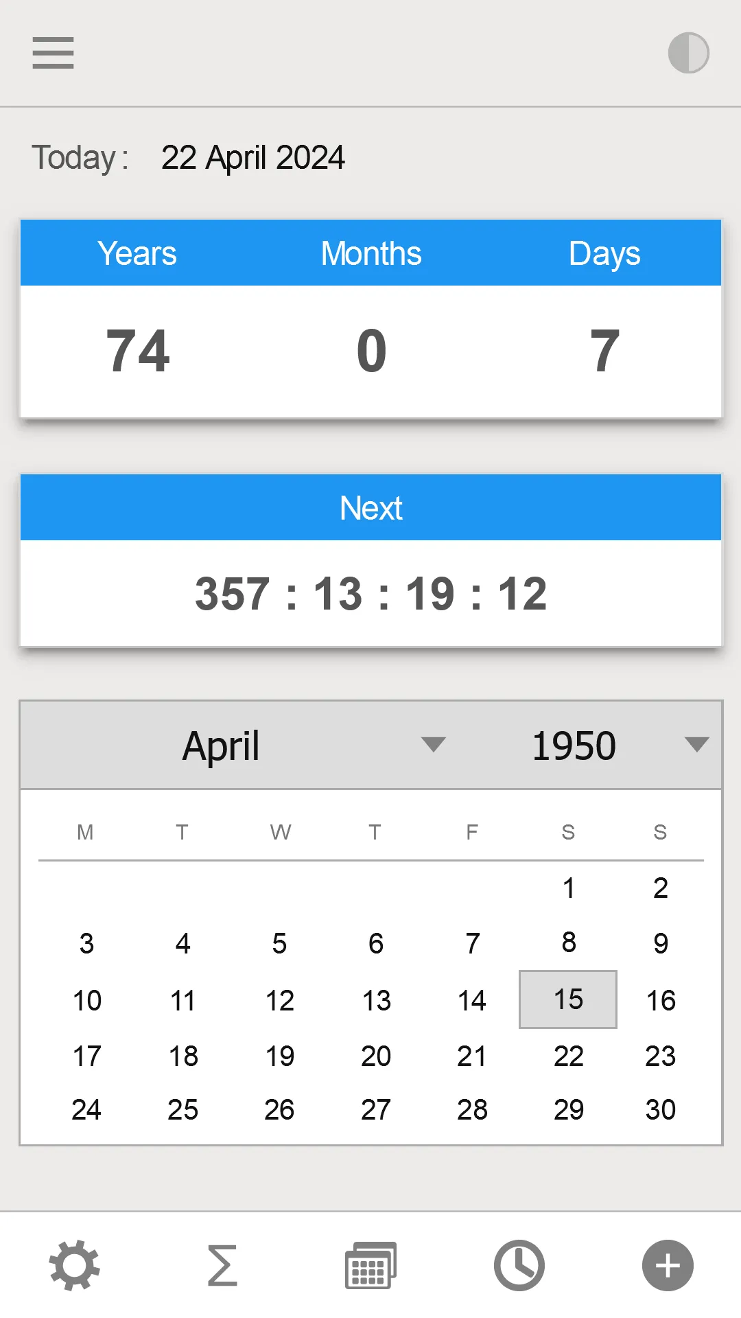 Age Calculator: Date of Birth | Indus Appstore | Screenshot