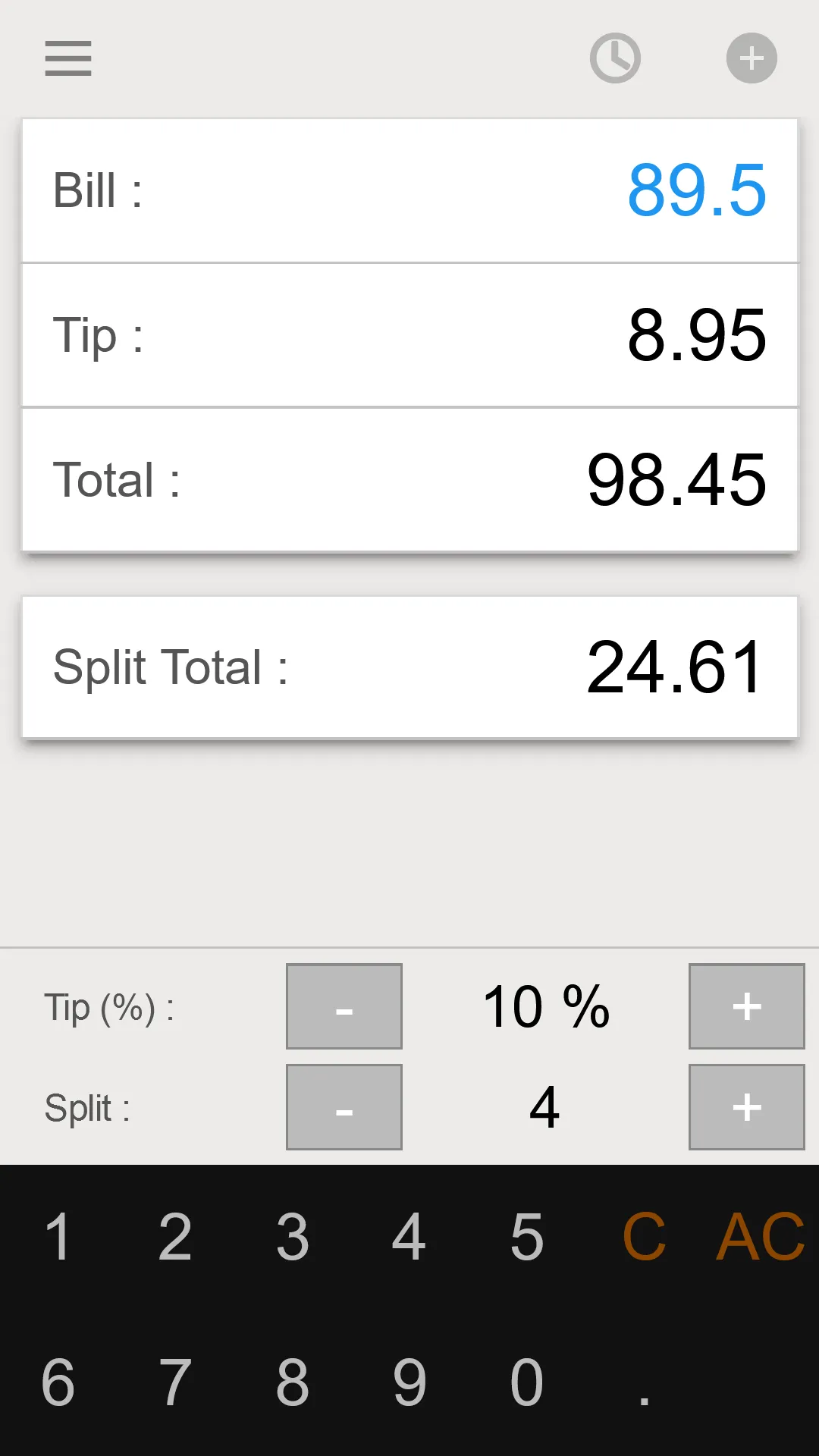 Tip Calculator - Split Bill | Indus Appstore | Screenshot