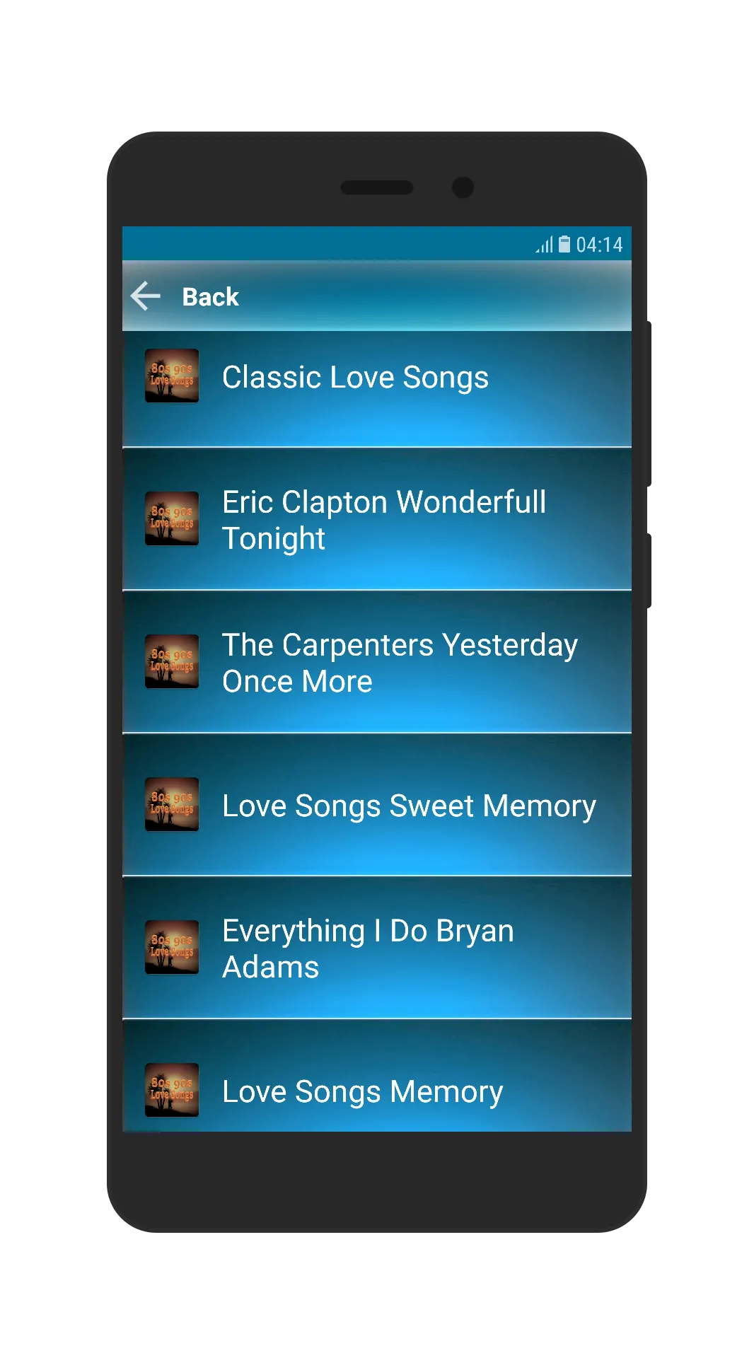 80s 90s Love Songs | Indus Appstore | Screenshot