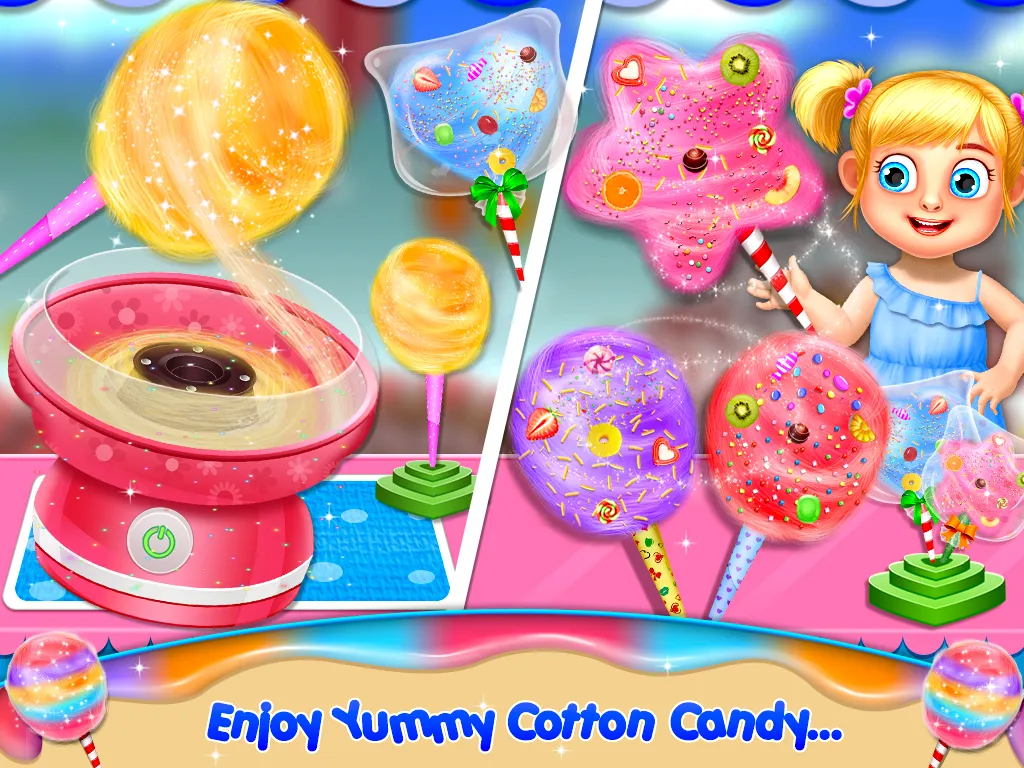 My Sweet Cotton Candy Shop | Indus Appstore | Screenshot