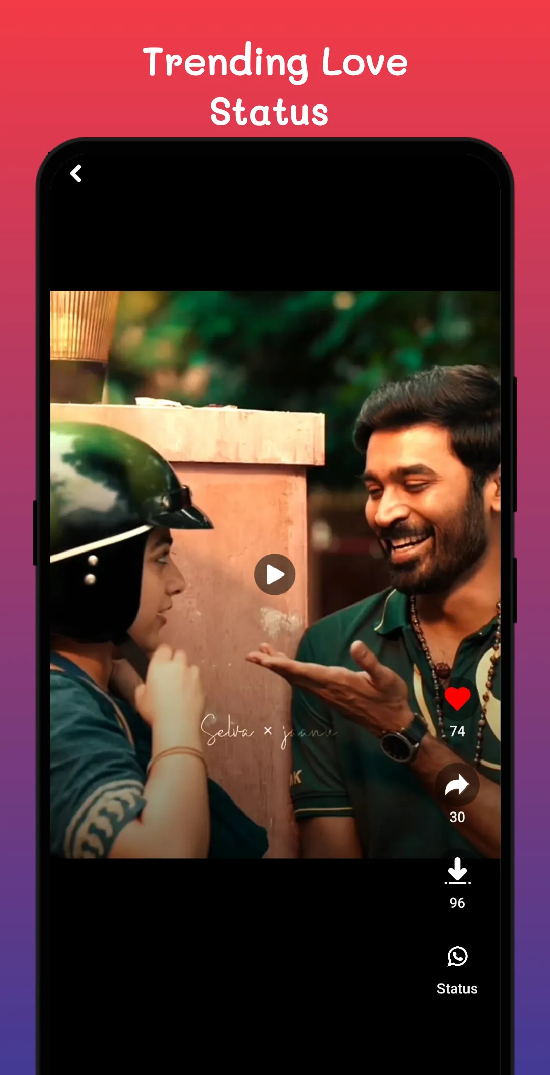 Tamil FullScreen Status Videos | Indus Appstore | Screenshot