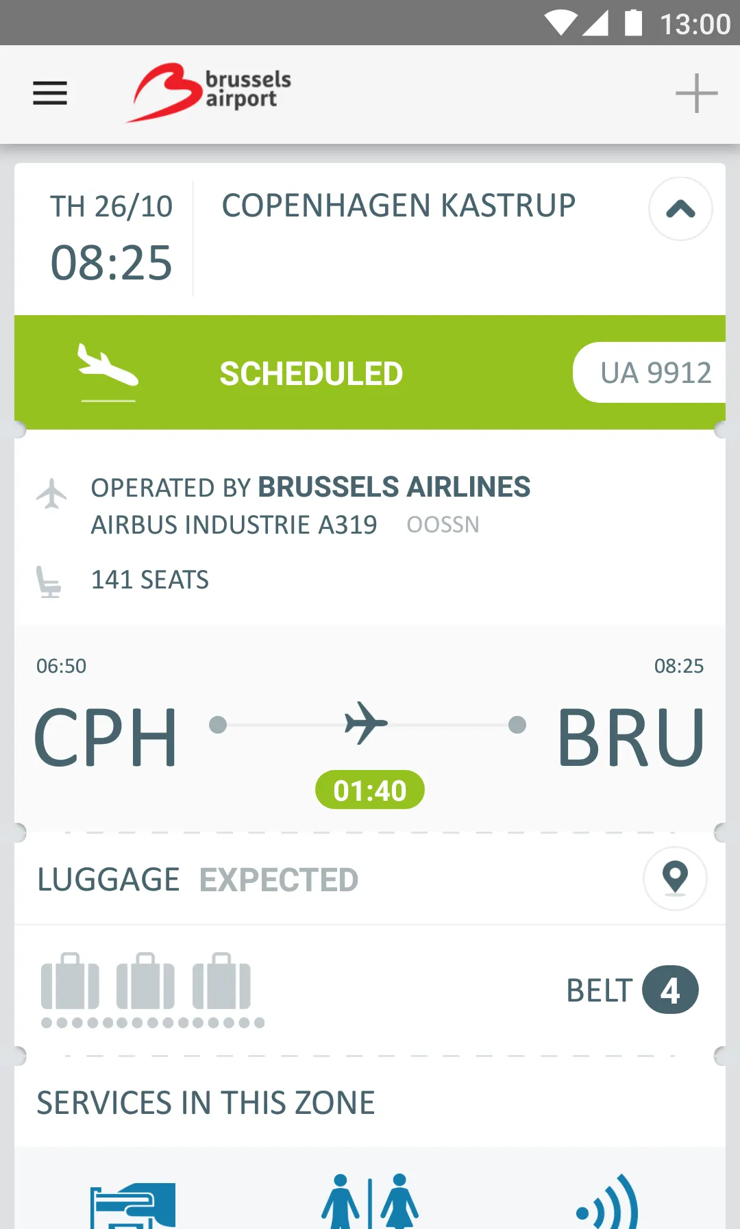 Brussels Airport | Indus Appstore | Screenshot