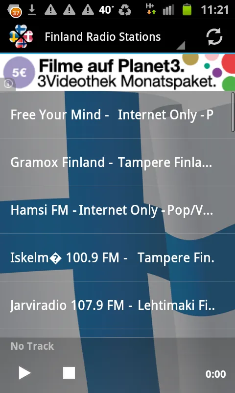 Scandinavian Radio Stations | Indus Appstore | Screenshot