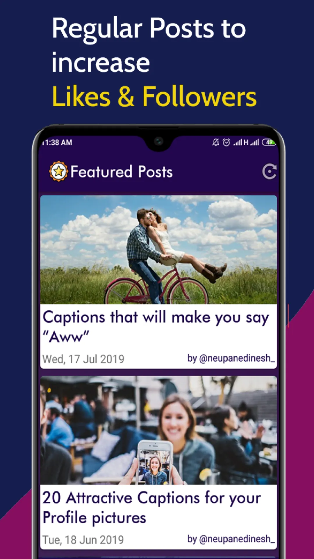 Captions for Photos | Indus Appstore | Screenshot