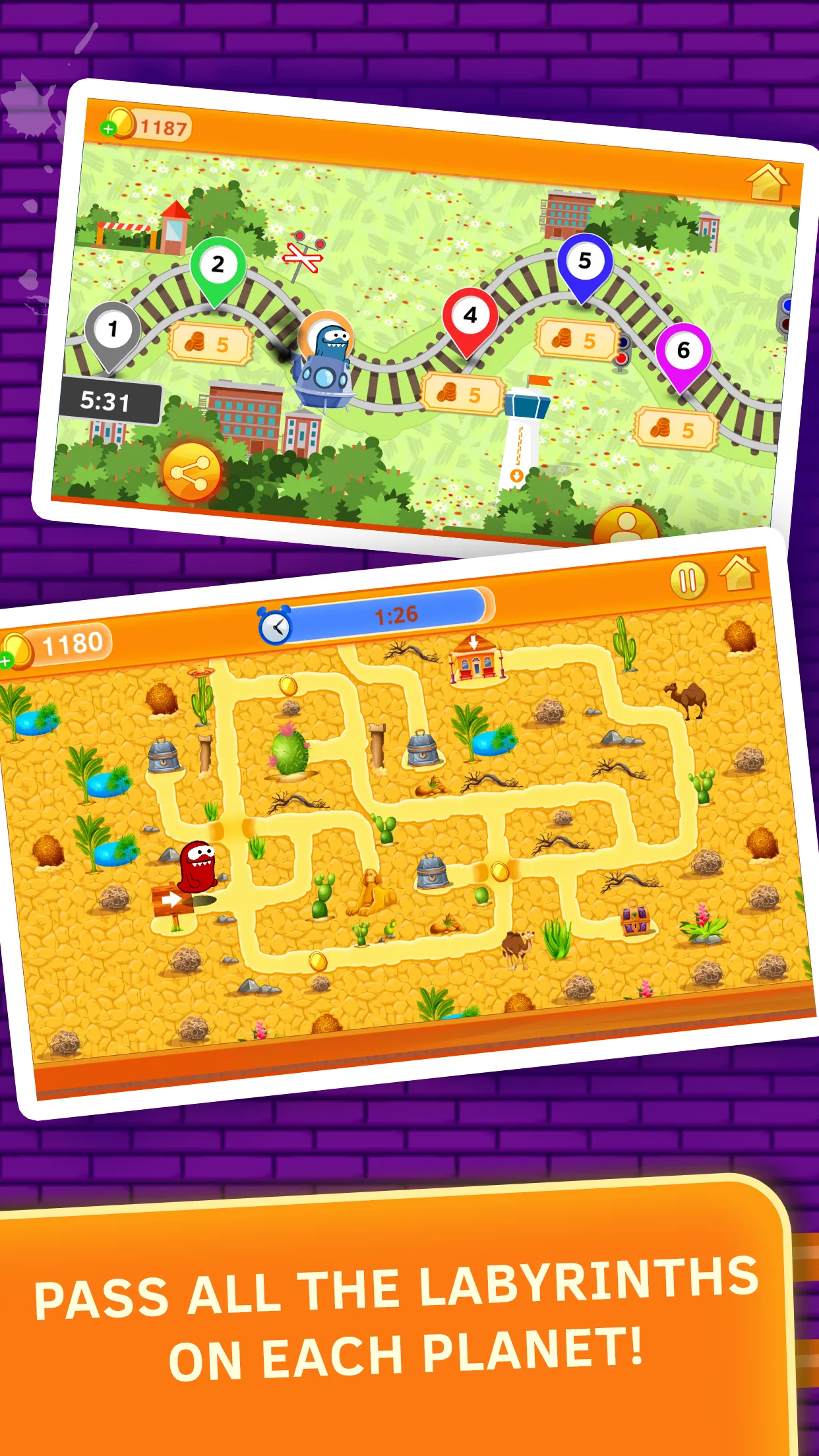 Maze game for kids. Labyrinth  | Indus Appstore | Screenshot