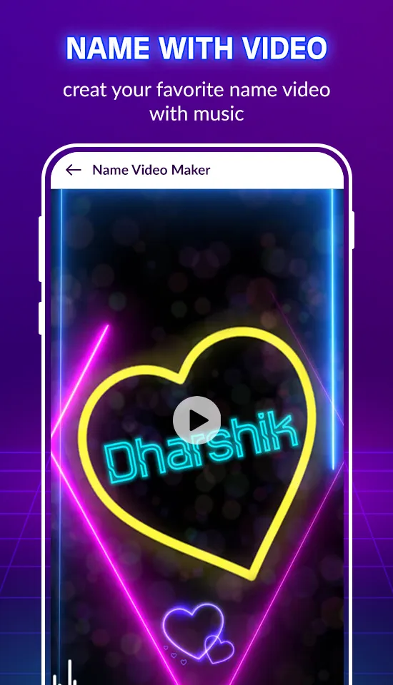 Name Art Video Maker | Indus Appstore | Screenshot