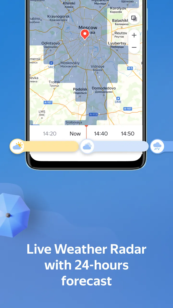 Yandex Weather & Rain Radar | Indus Appstore | Screenshot