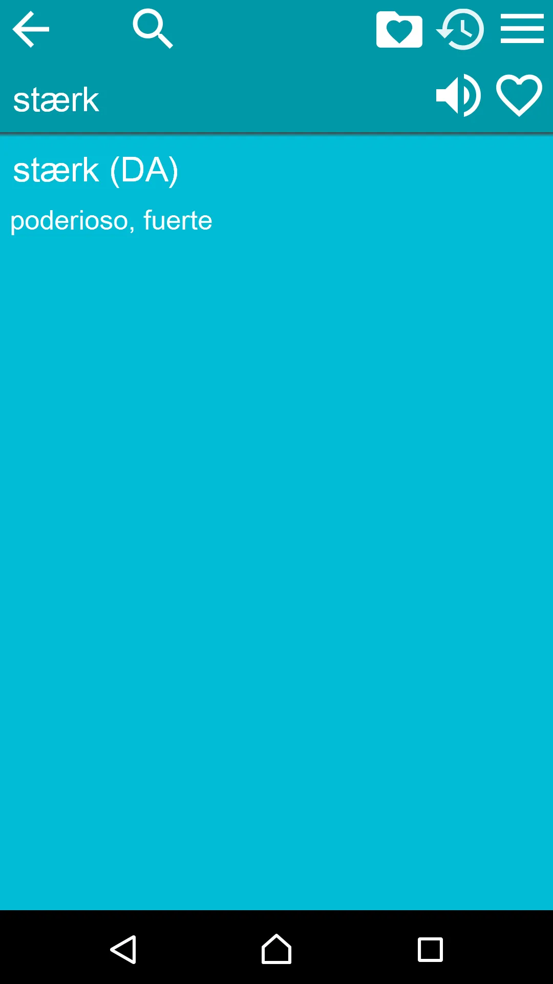 Danish Spanish Dictionary | Indus Appstore | Screenshot