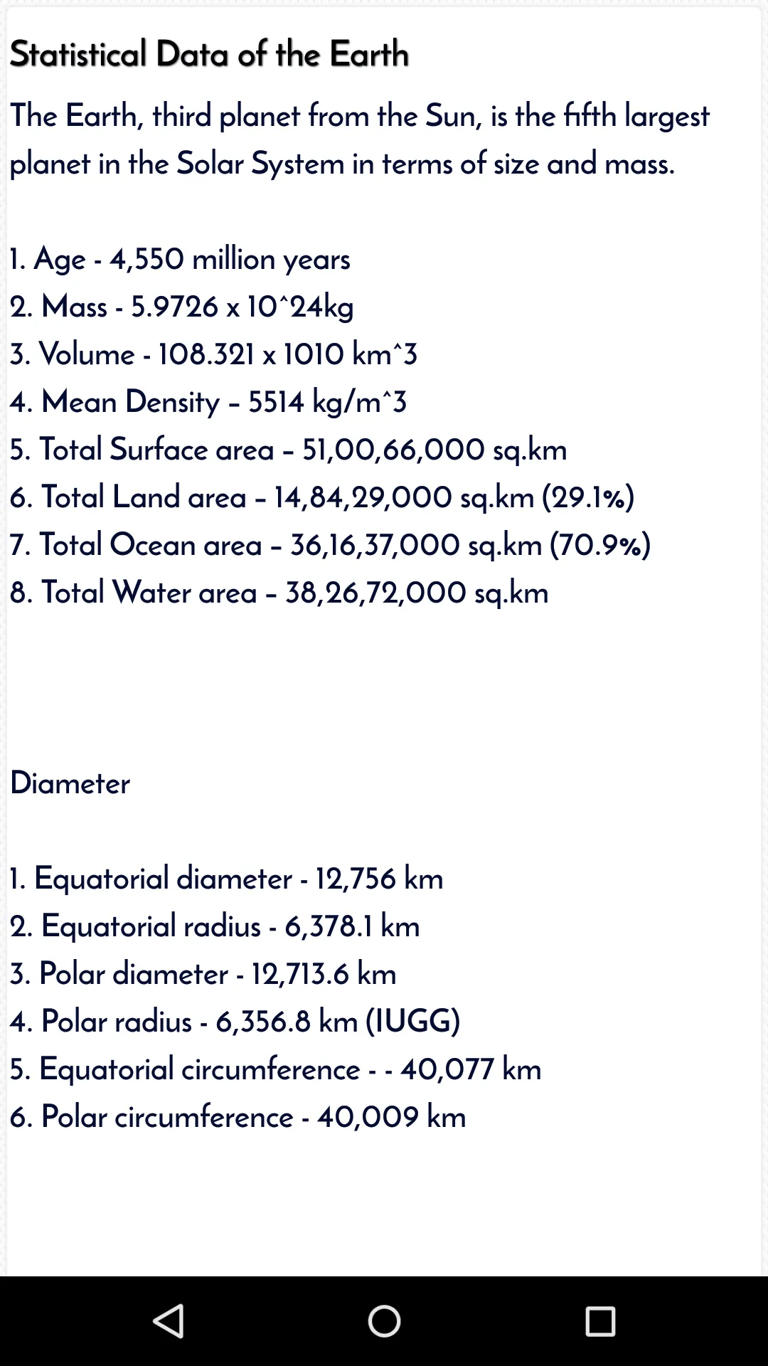 Geography GK in English | Indus Appstore | Screenshot