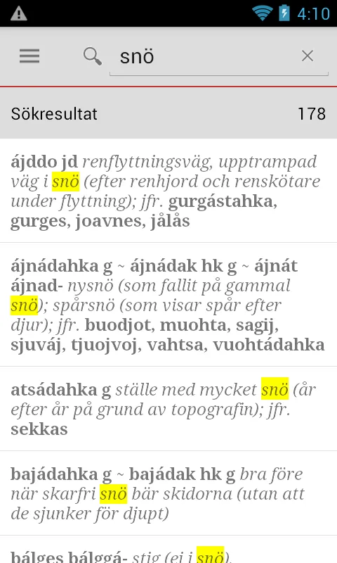 Lulesamisk-svensk ordbok | Indus Appstore | Screenshot