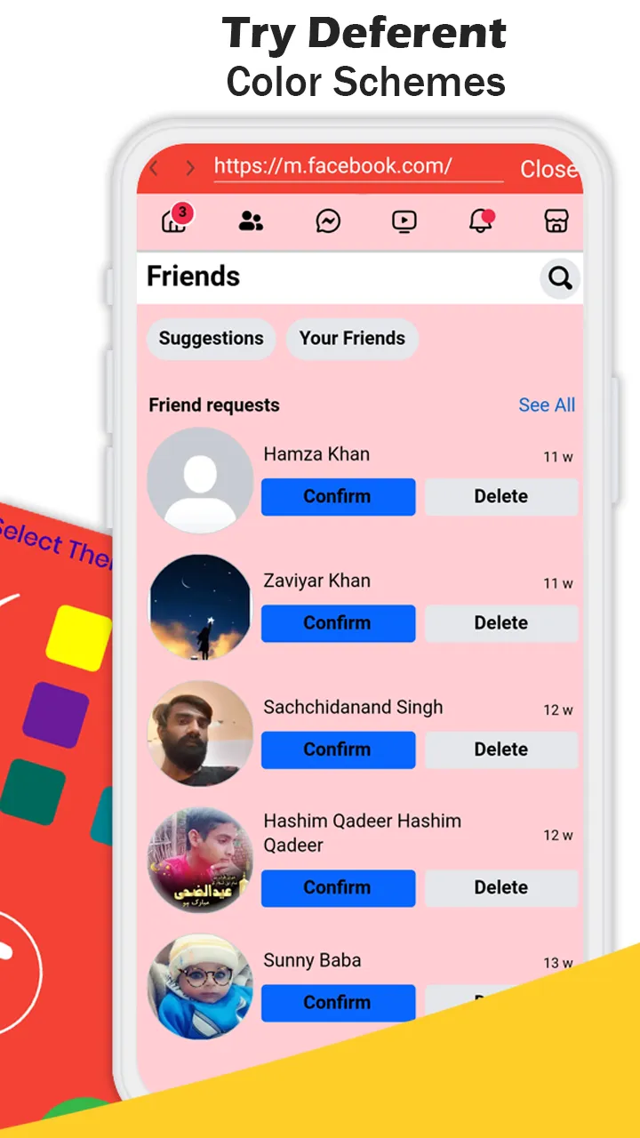 Multi Color For Facebook | Indus Appstore | Screenshot