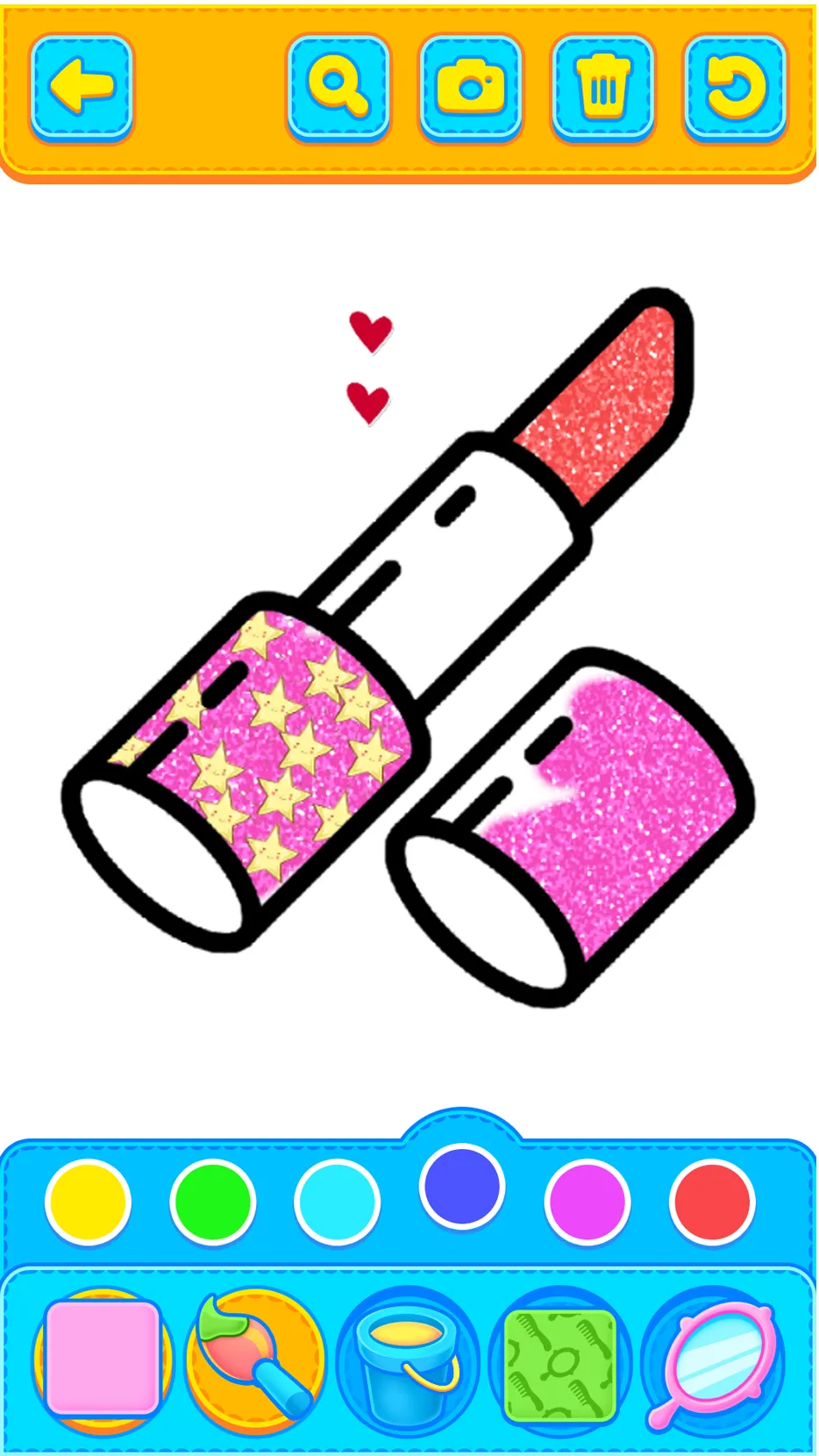 Glitter Beauty Coloring Book | Indus Appstore | Screenshot