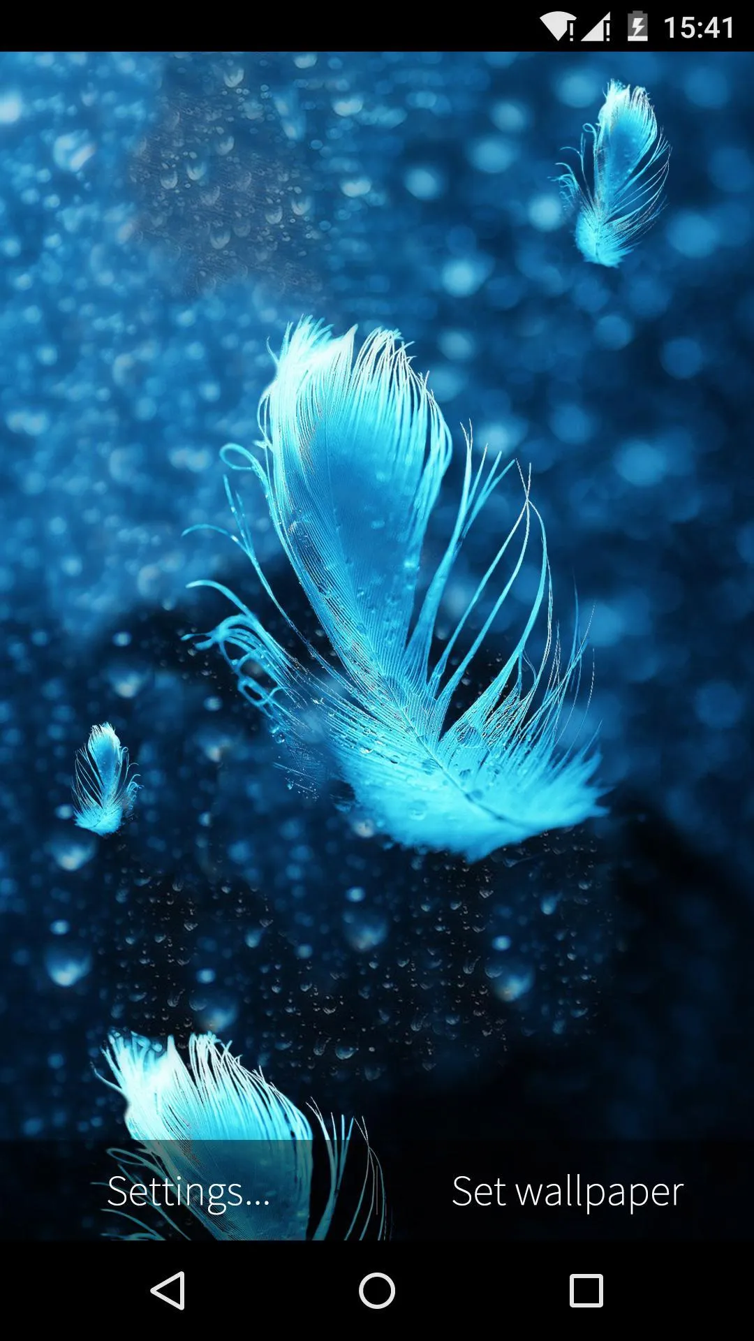 Feather Bubble Live Wallpaper | Indus Appstore | Screenshot