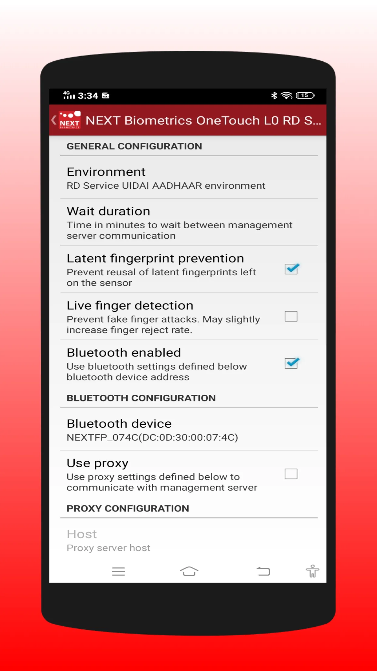 NEXT Biometrics RD Service L0 | Indus Appstore | Screenshot