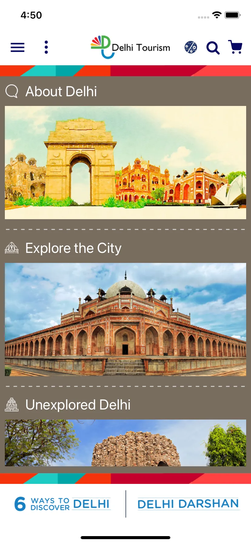 Delhi Tourism Official | Indus Appstore | Screenshot