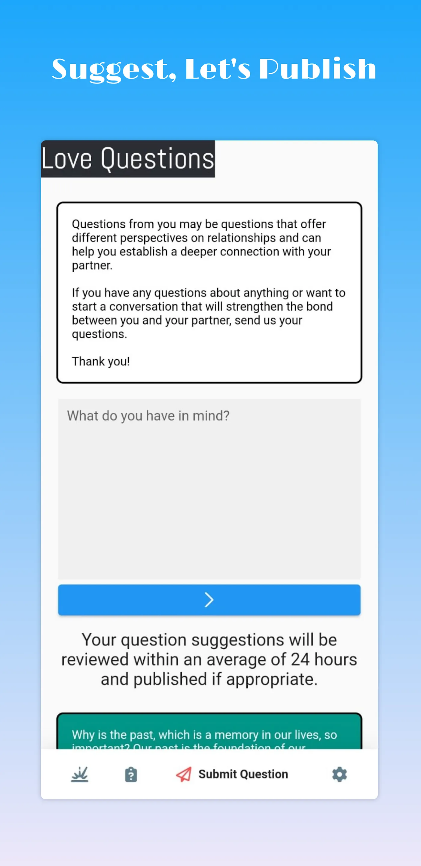 Love Questions | Indus Appstore | Screenshot