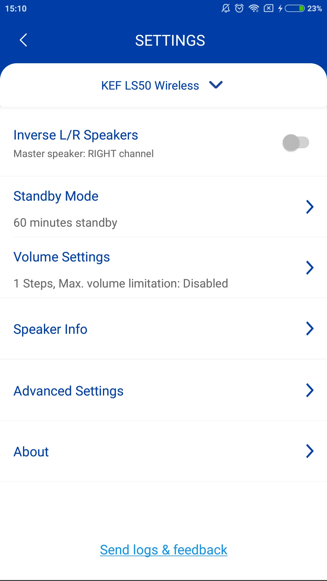 KEF Control | Indus Appstore | Screenshot