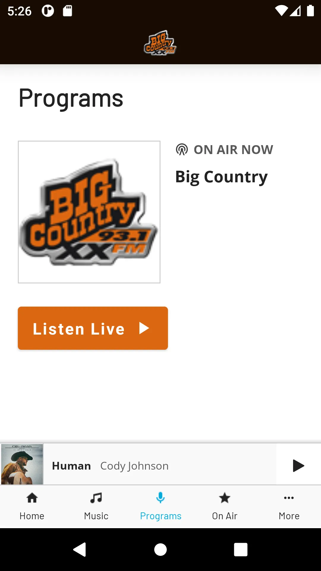 Big Country 93.1 | Indus Appstore | Screenshot