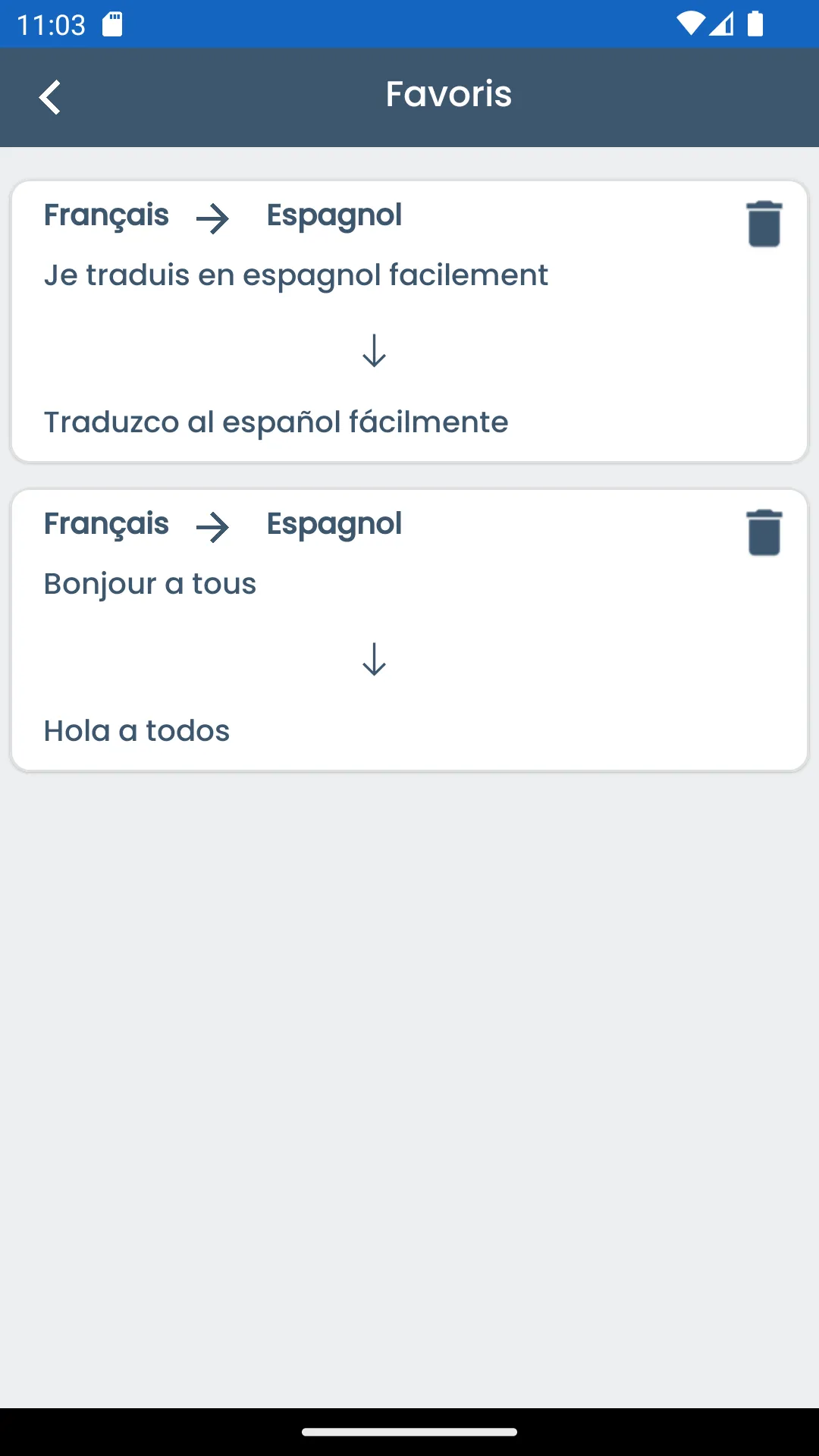 Traducteur Français Espagnol | Indus Appstore | Screenshot