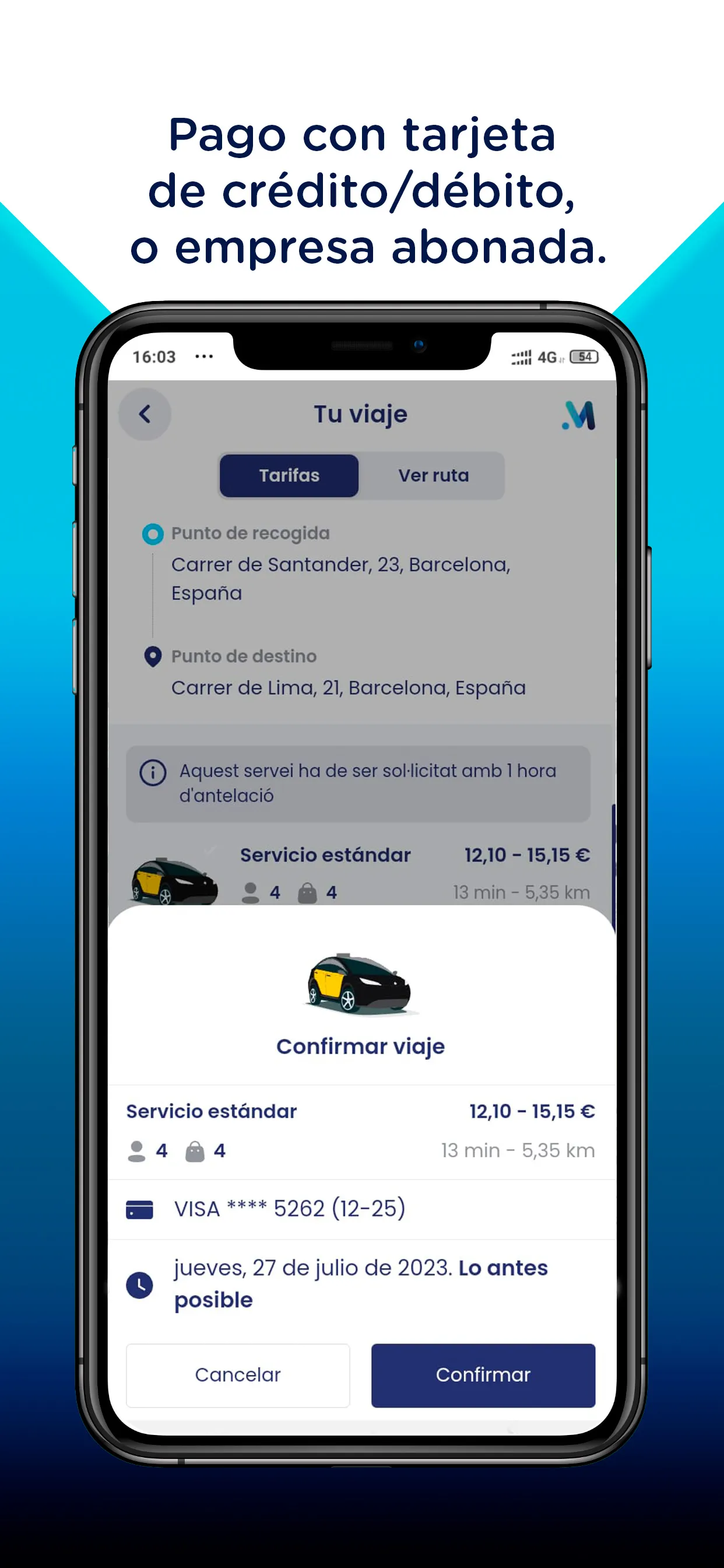 ALLMOVE - Taxi Ecològic | Indus Appstore | Screenshot