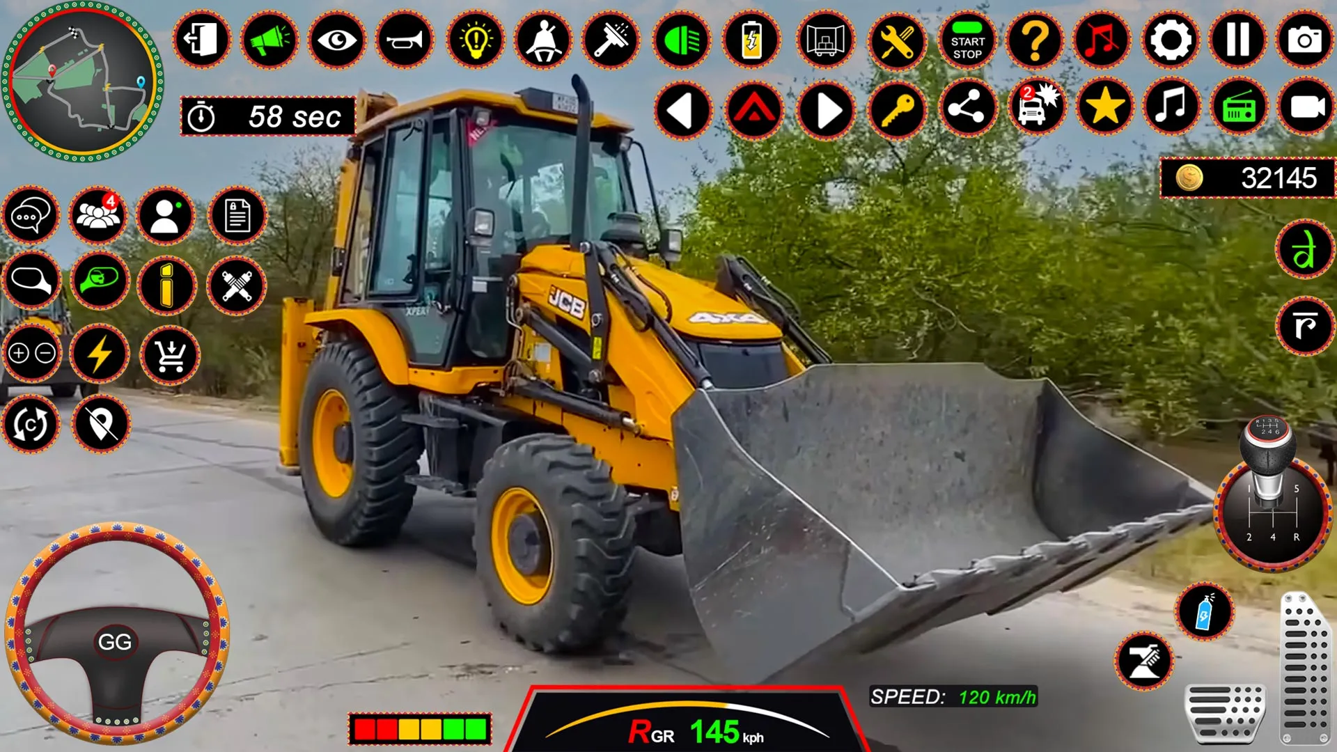 JCB 3Dx Backhoe Loader Driving | Indus Appstore | Screenshot