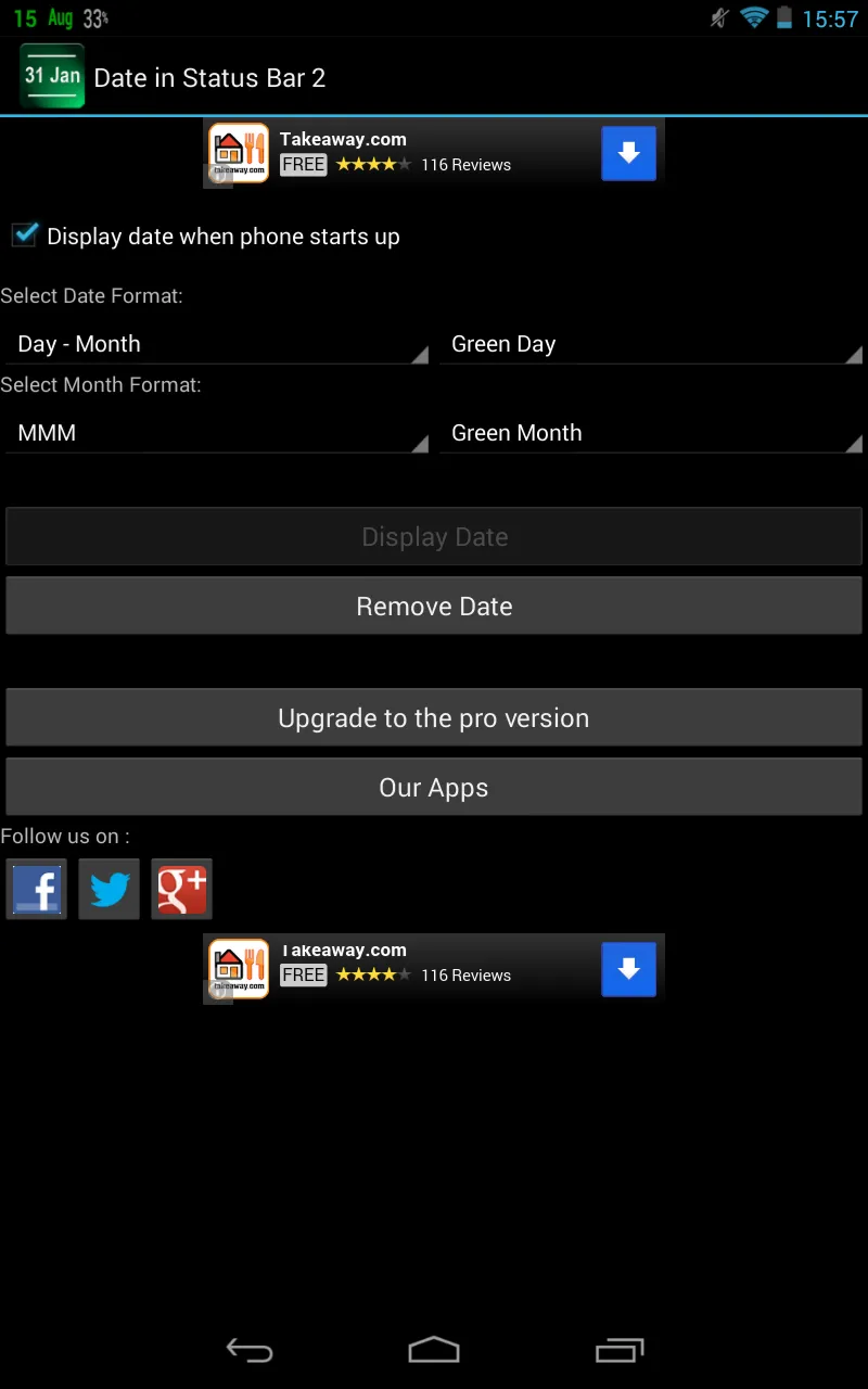 Date Status Bar 2 | Indus Appstore | Screenshot