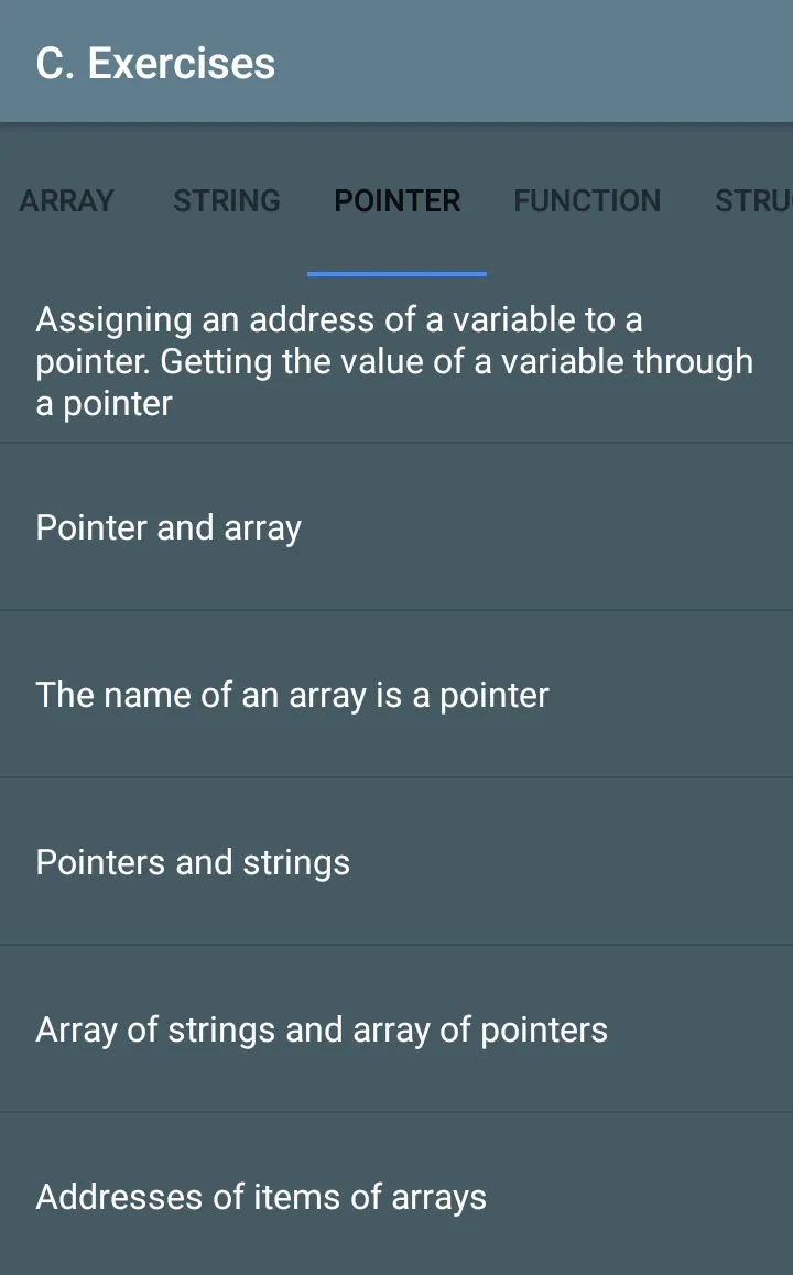 The С language. Exercises | Indus Appstore | Screenshot