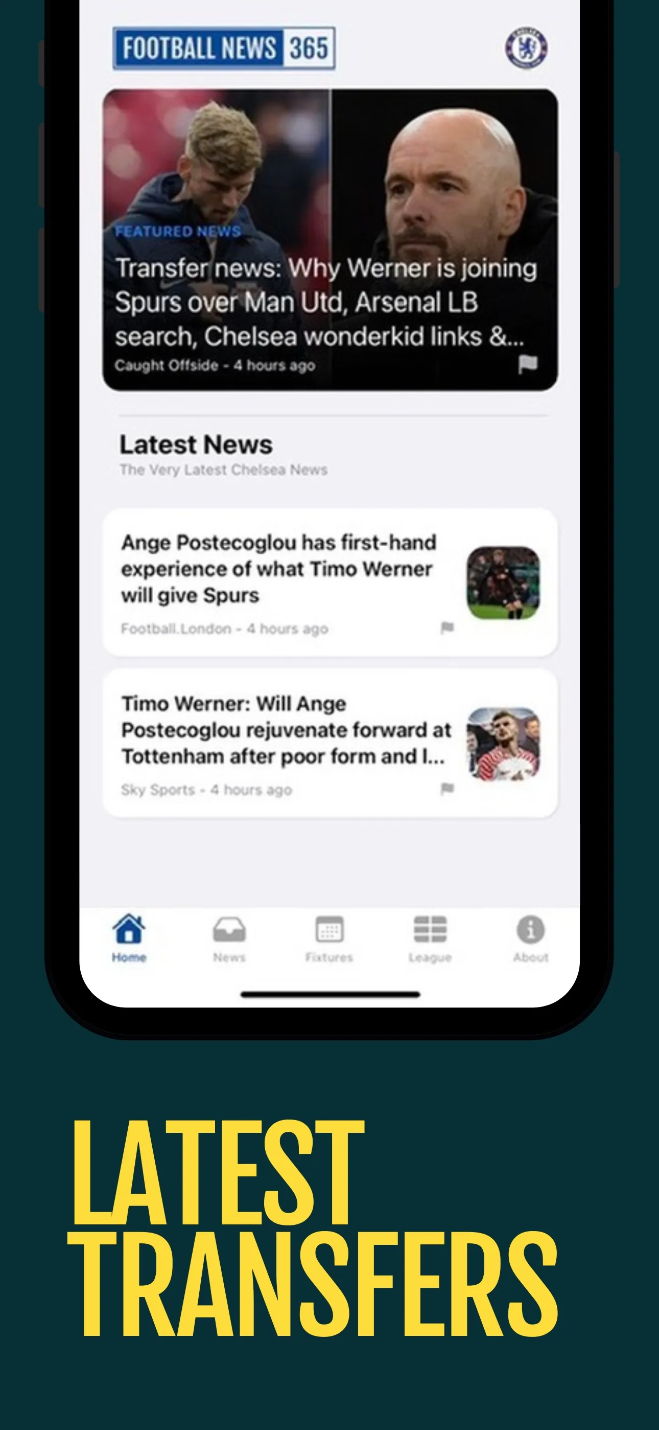 Football News 365 - Soccer | Indus Appstore | Screenshot