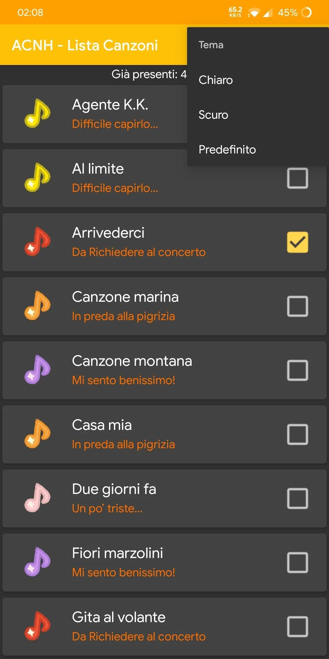 ACNH - Lista Canzoni | Indus Appstore | Screenshot