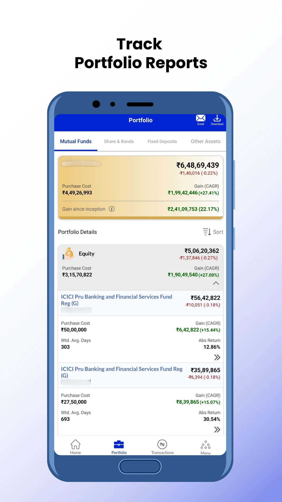 CNVMONEY: Mutual Fund, SIP, | Indus Appstore | Screenshot