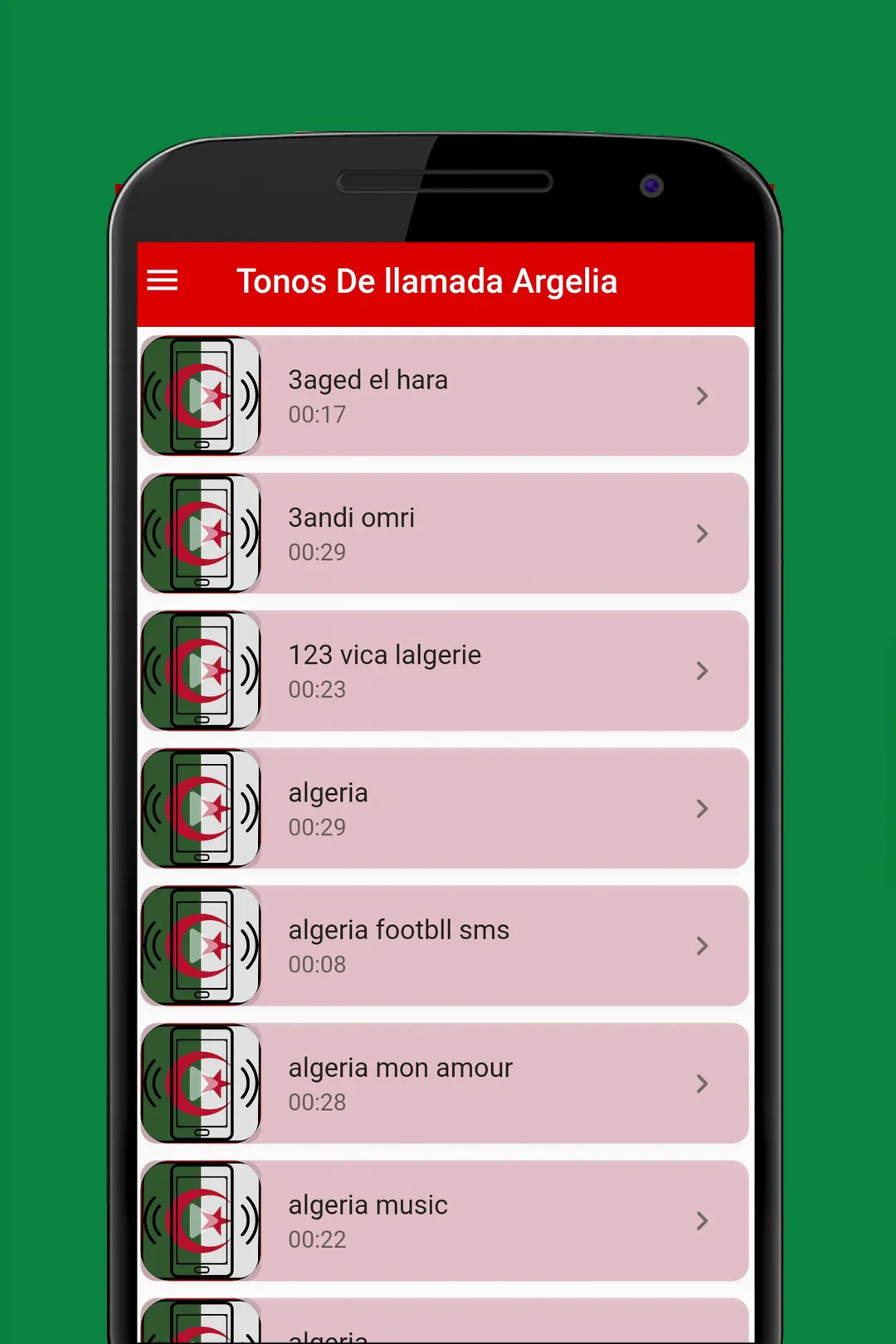 Algeria Ringtones for Cellular | Indus Appstore | Screenshot