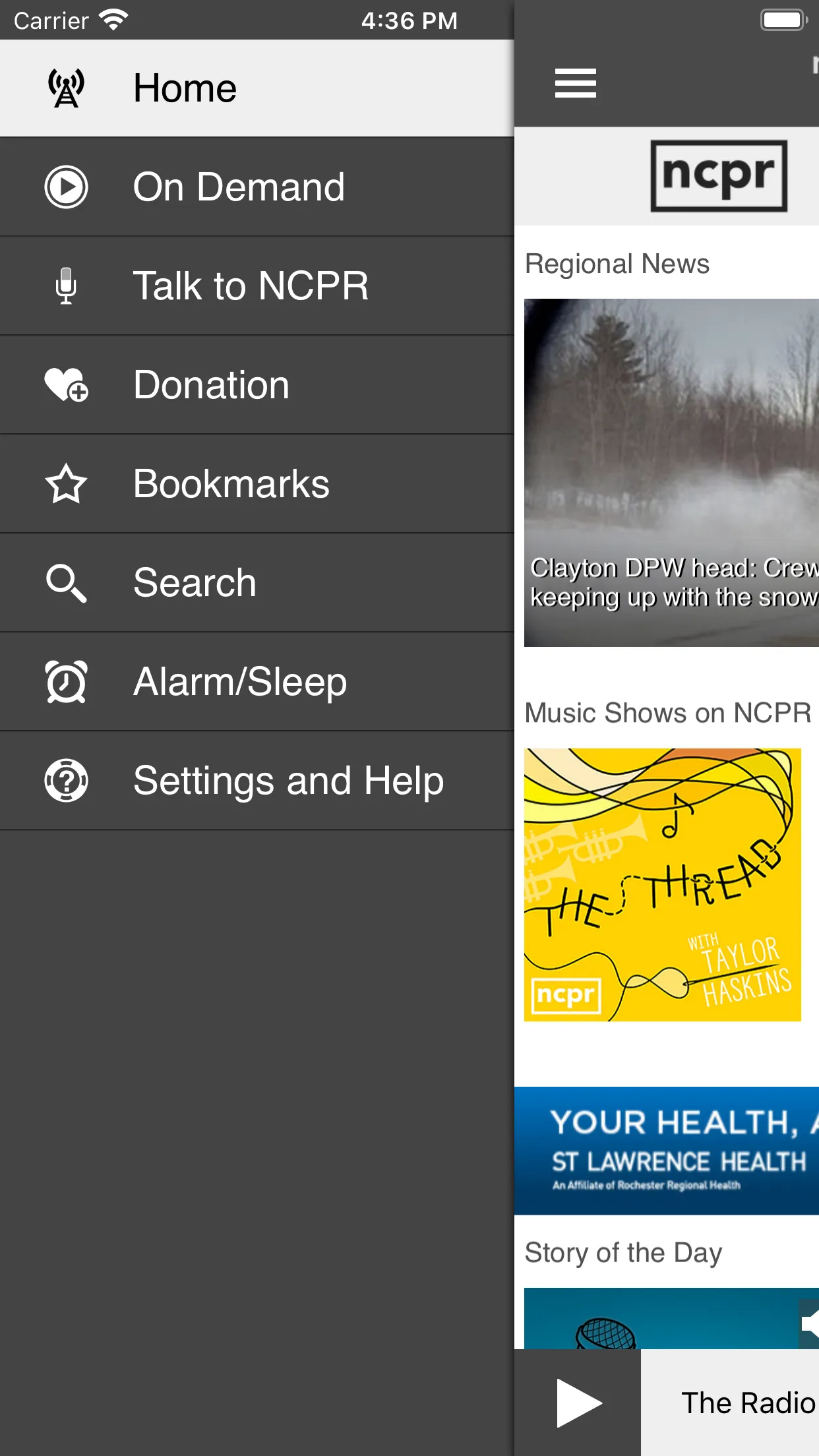 NCPR Public Radio App | Indus Appstore | Screenshot