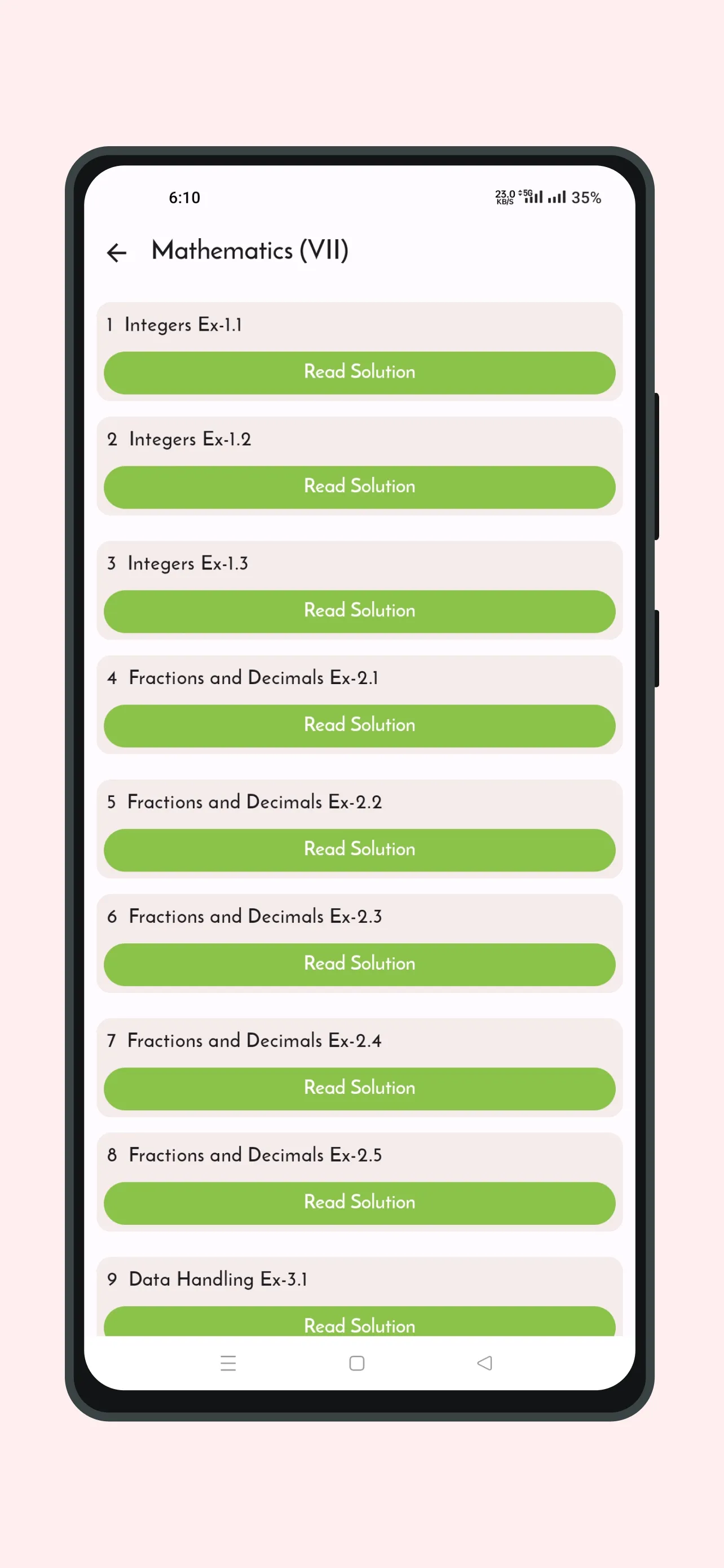 Class 7 Solutions | Indus Appstore | Screenshot