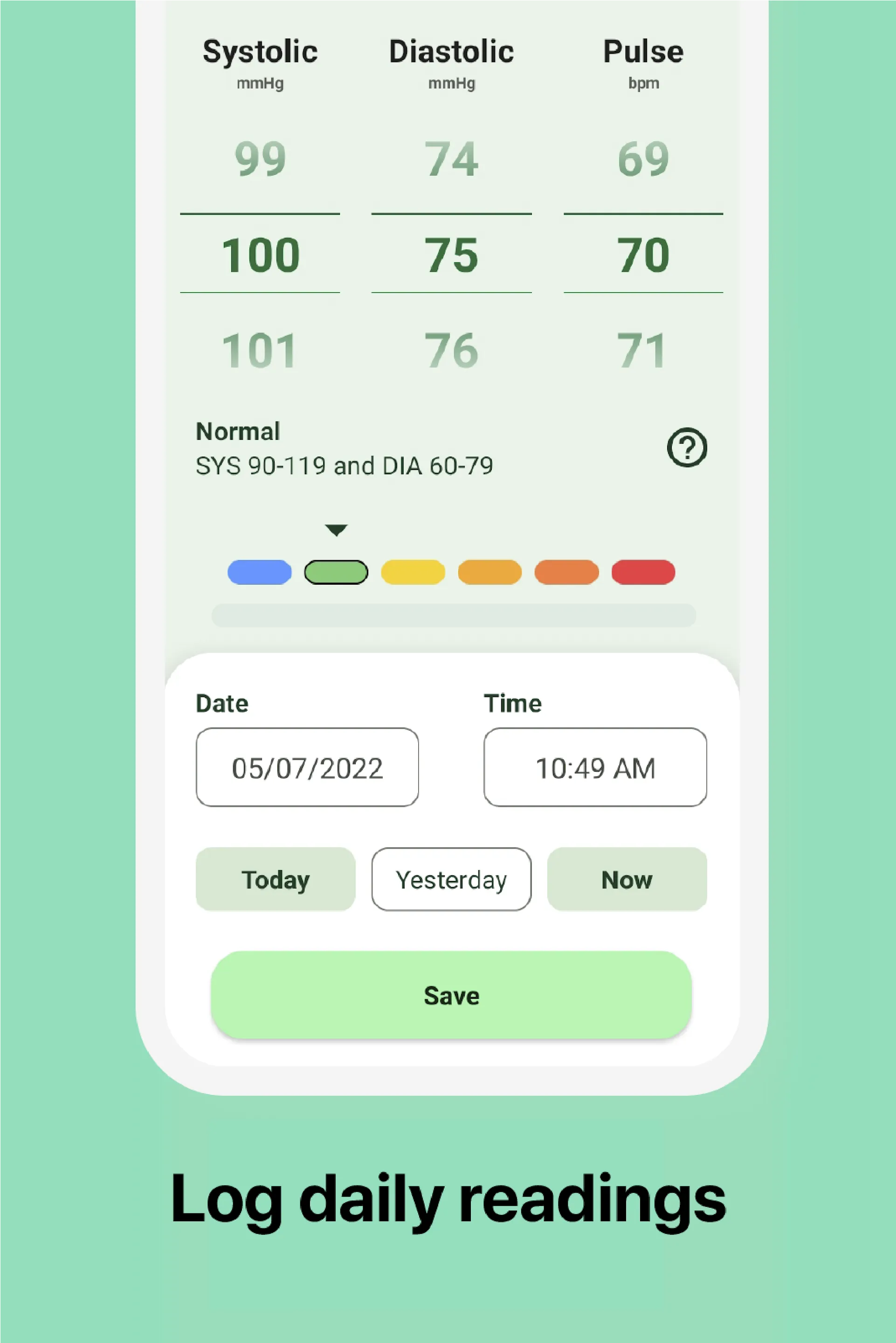 Blood pressure app: BP Logger | Indus Appstore | Screenshot