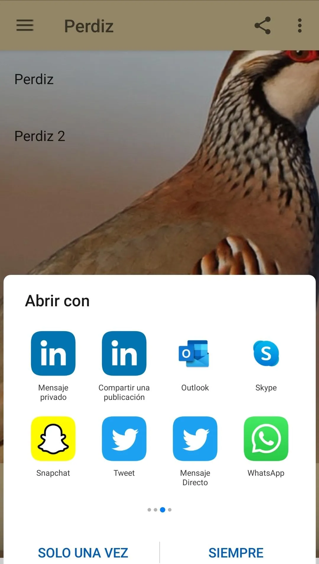 Reclamo perdiz | Indus Appstore | Screenshot