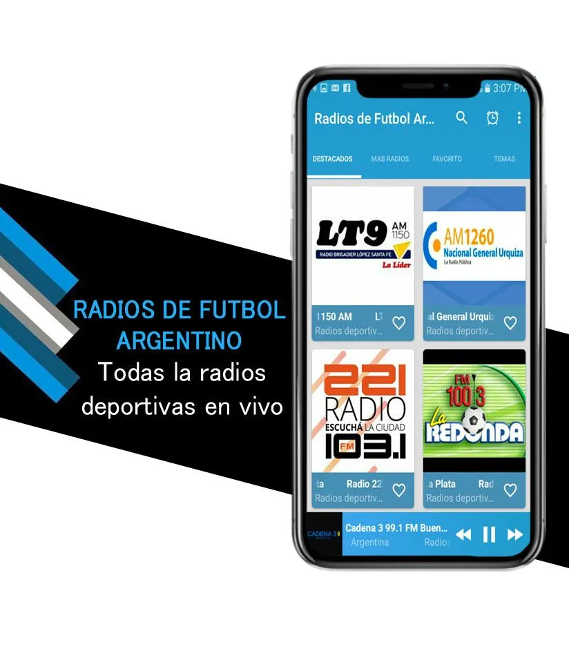 Argentine Soccer Radios | Indus Appstore | Screenshot