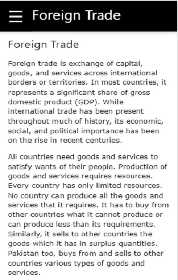 Foreign Trade | Indus Appstore | Screenshot