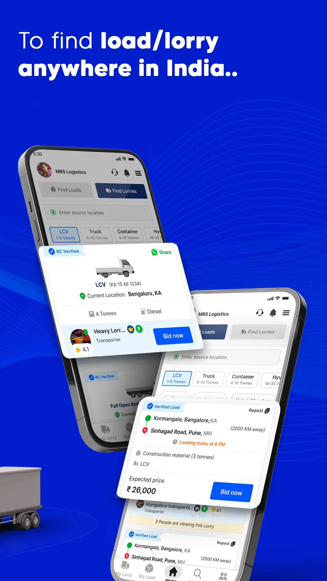 Vahak: Book Online Truck, Load | Indus Appstore | Screenshot