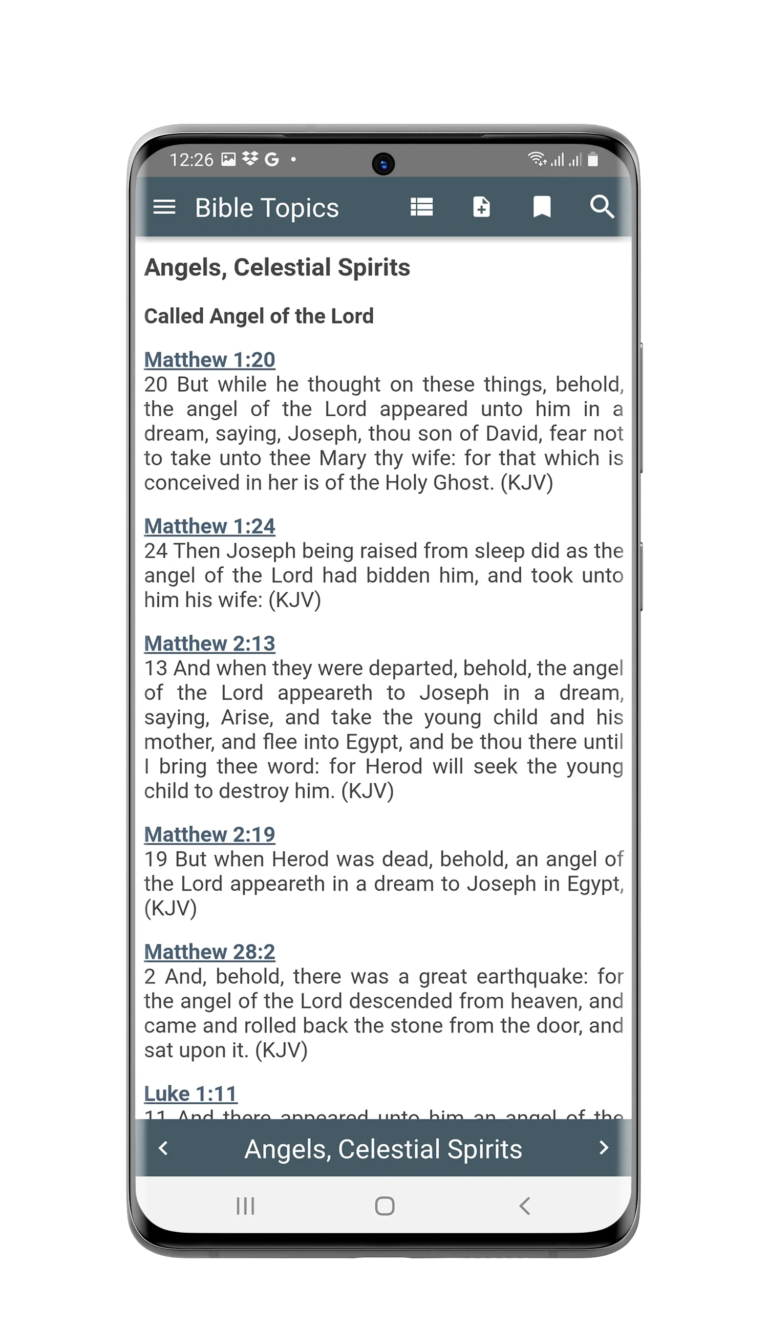 Bible Verses By Topics | Indus Appstore | Screenshot