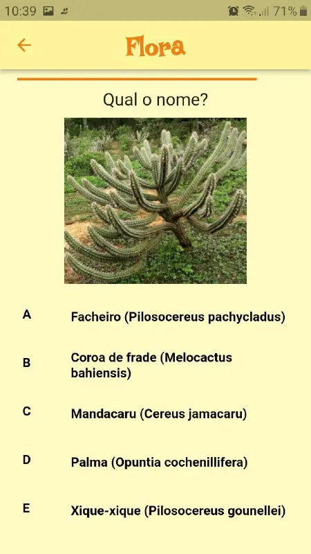 Caatinga Quiz | Indus Appstore | Screenshot