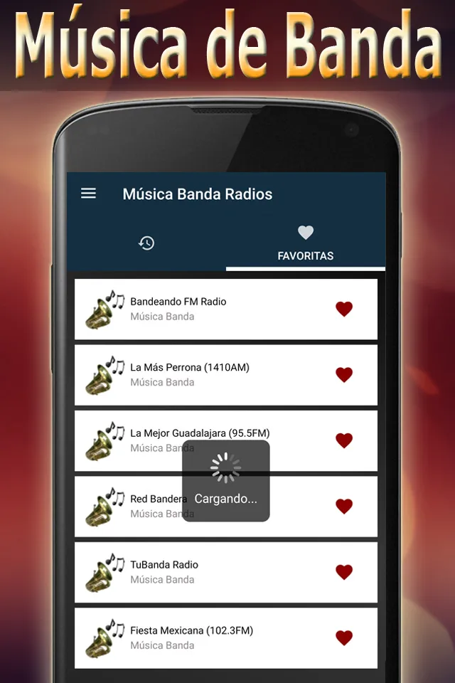 Música de Banda Radios | Indus Appstore | Screenshot