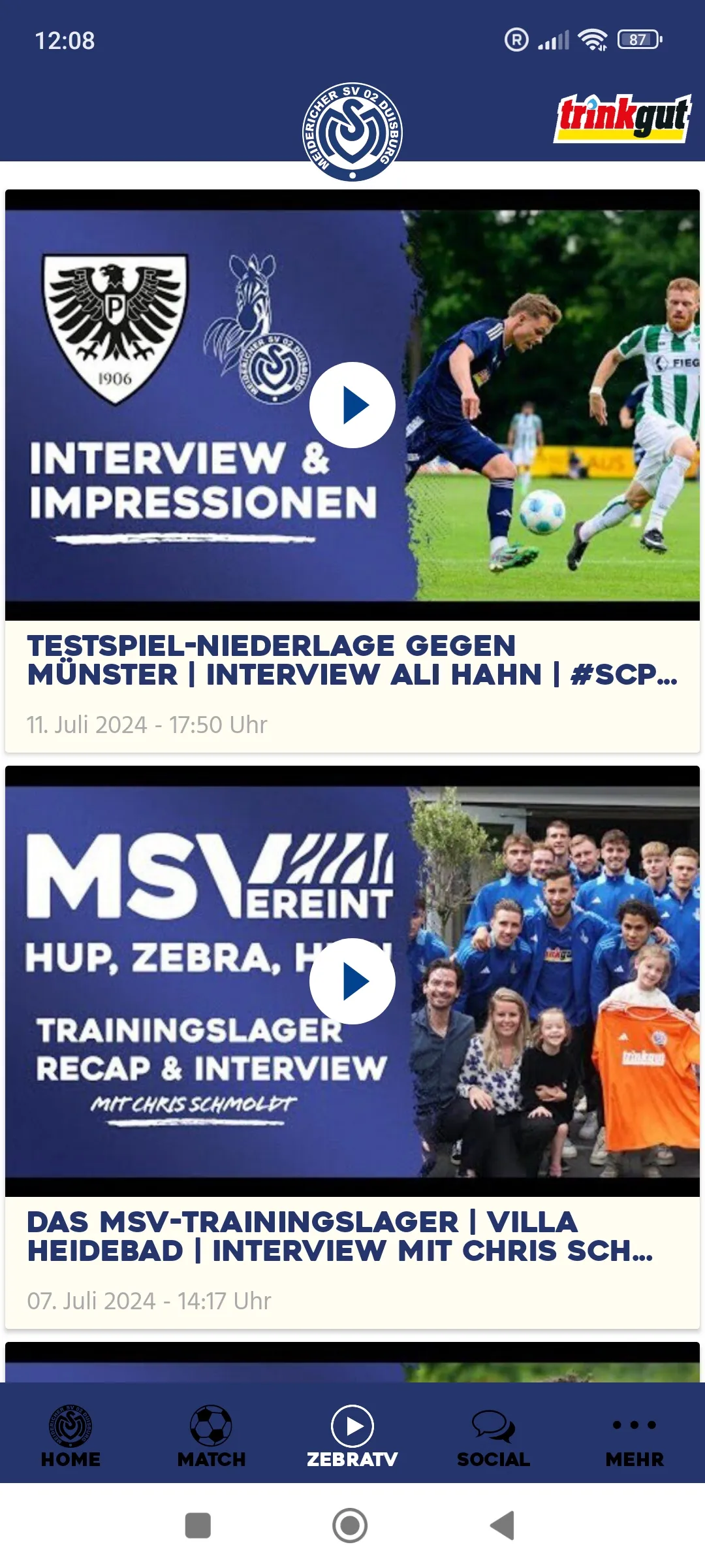 MSV Duisburg | Indus Appstore | Screenshot