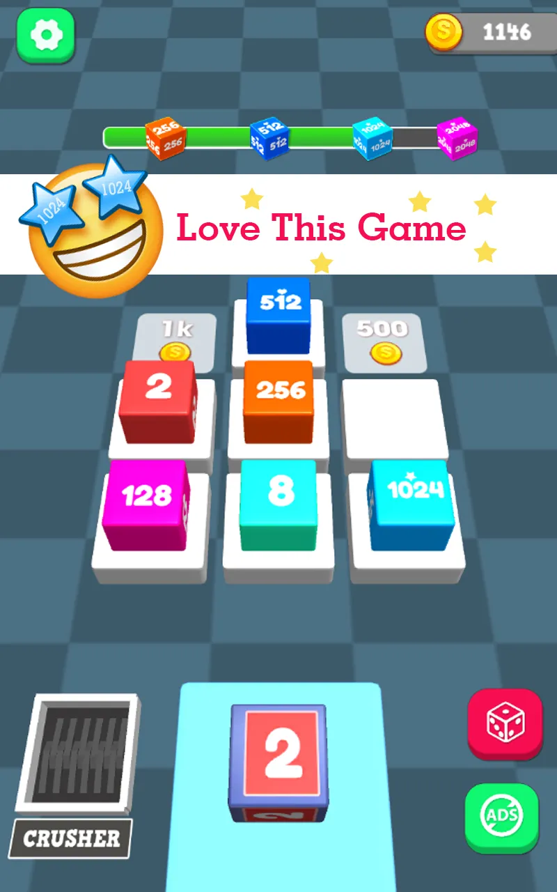 Merge Cubes2048:3D Merge game | Indus Appstore | Screenshot