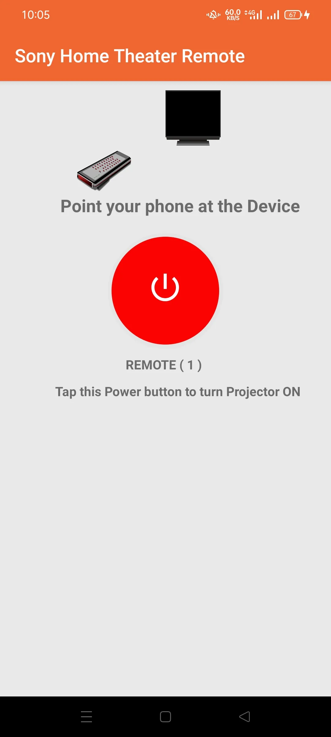 Sony Home Theater Remote | Indus Appstore | Screenshot