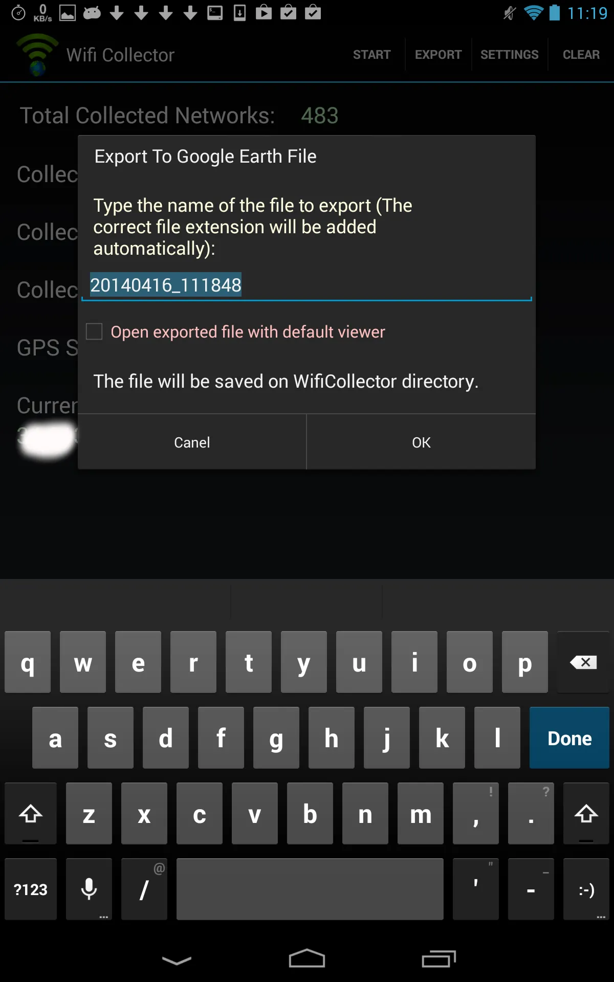 Wifi Collector | Indus Appstore | Screenshot