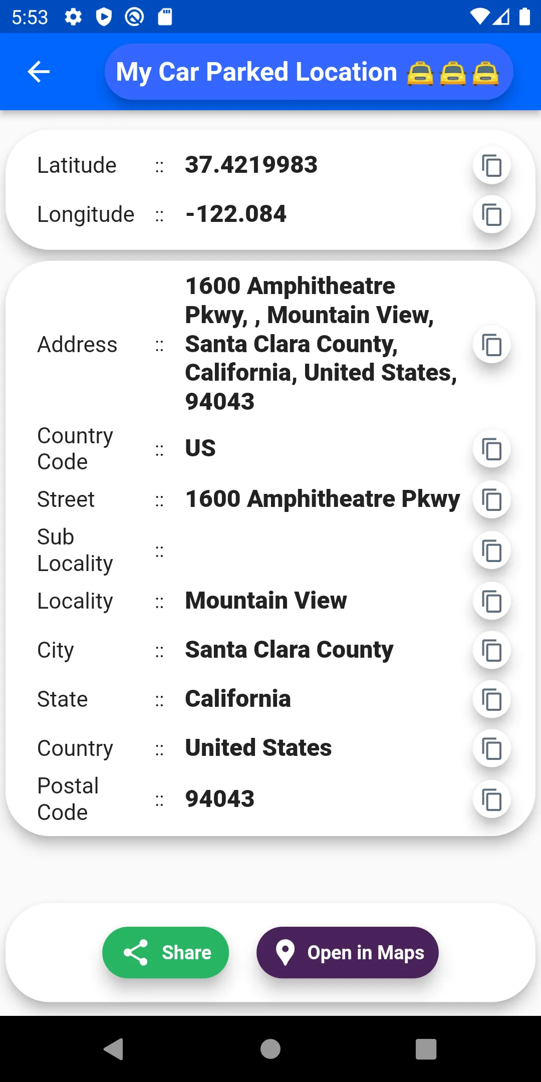 Share Location Latitude & Long | Indus Appstore | Screenshot